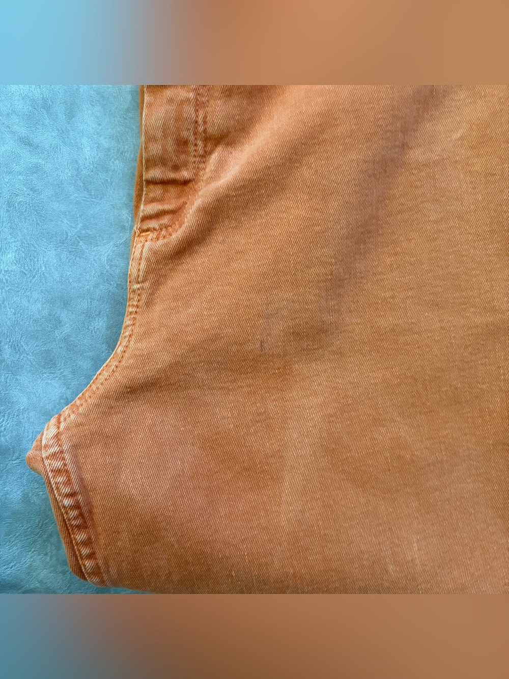 Zara burnt orange high rise wide leg flare jeans - Picture 14 of 14